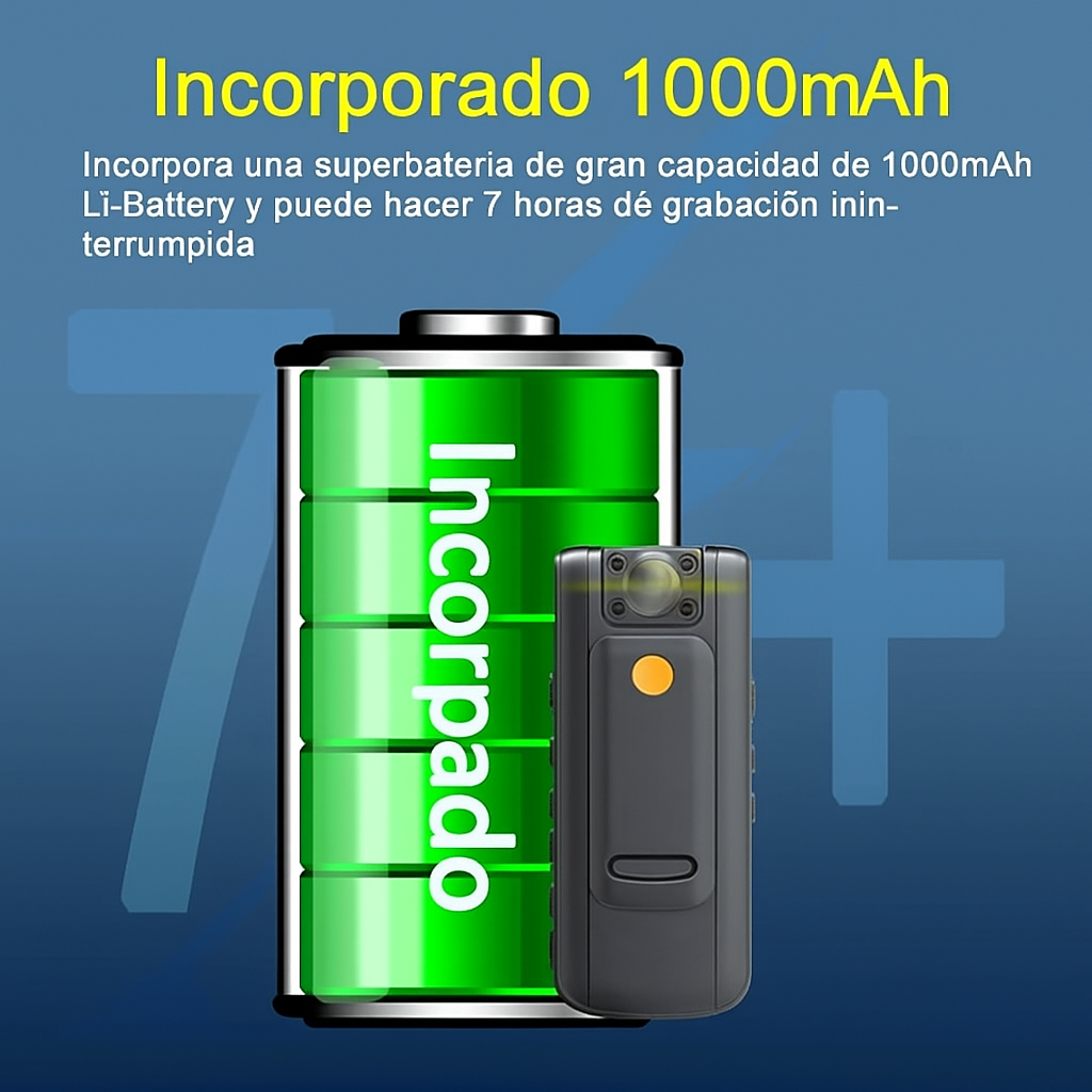 Cámara Corporal 180° Profesional con Visión Nocturna