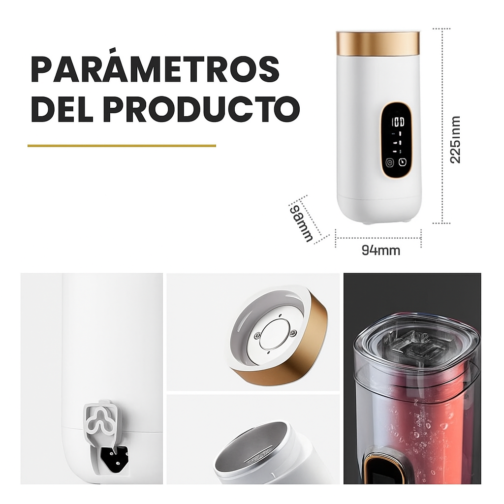 Taza de Viaje Eléctrica Portátil USB 650ml