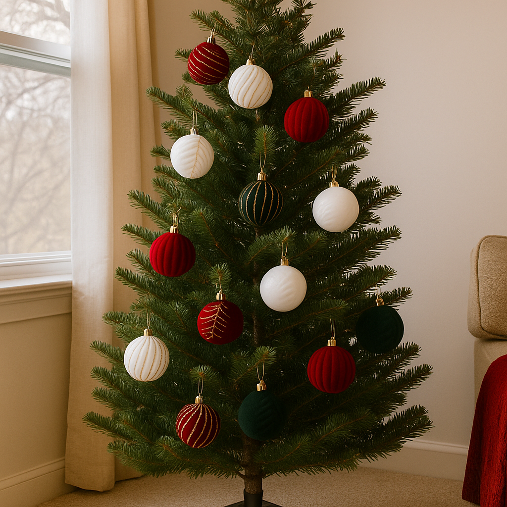 Bolas de Navidad Brillantes 12ud – Diseño Único y Toque de Lujo