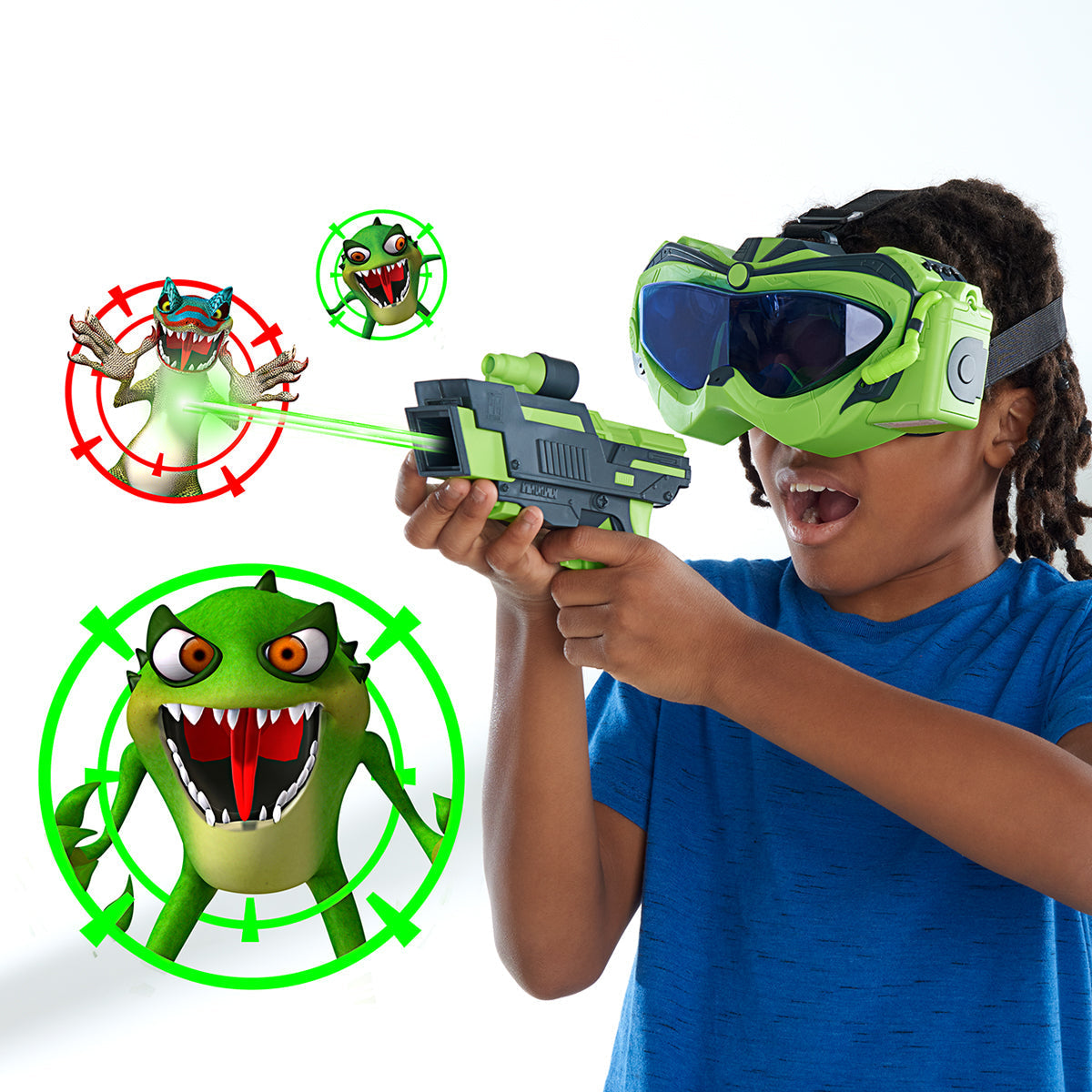 Monster Vision de Sharper Image – Juego de disparos virtual inmersivo para niños