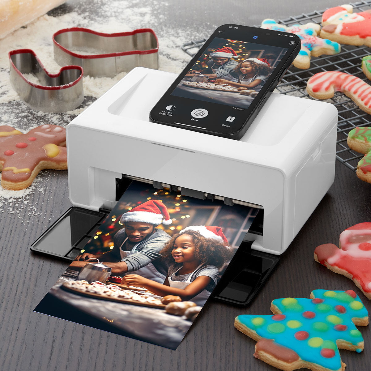 Impresora Fotográfica para Smartphone Sharper Image – Impresión rápida e inalámbrica, formato 10×15 cm