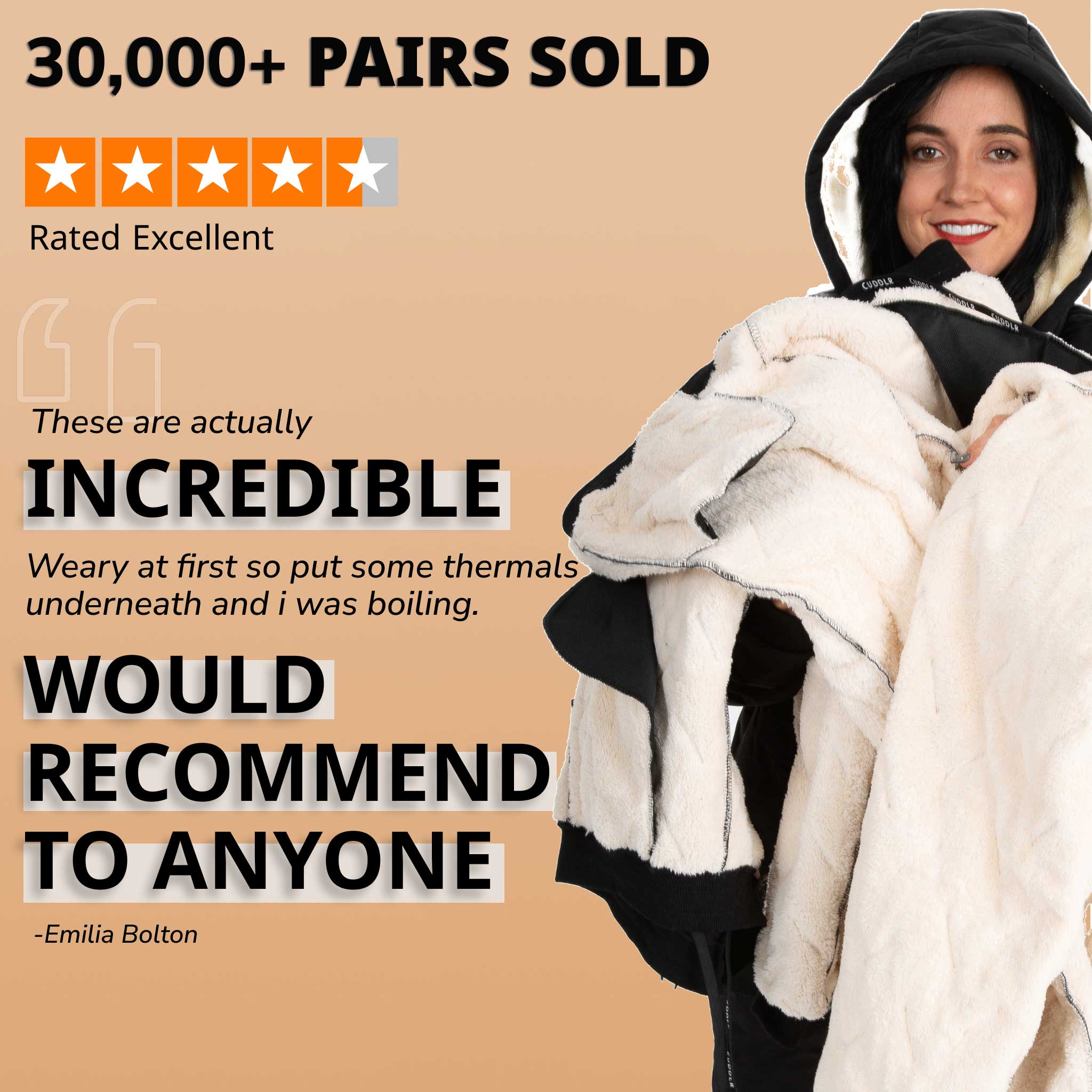 Cuddlr Shield – Pantalón impermeable con forro polar