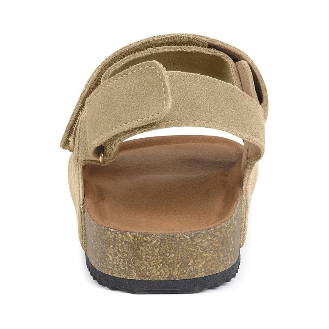 Sandalias Hombre ComfoGrip | Diseño Ligero, Máxima Estabilidad y Cierre Práctico – Color Beige Arena
