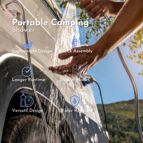 Ducha portátil para camping | Sistema compacto para exteriores