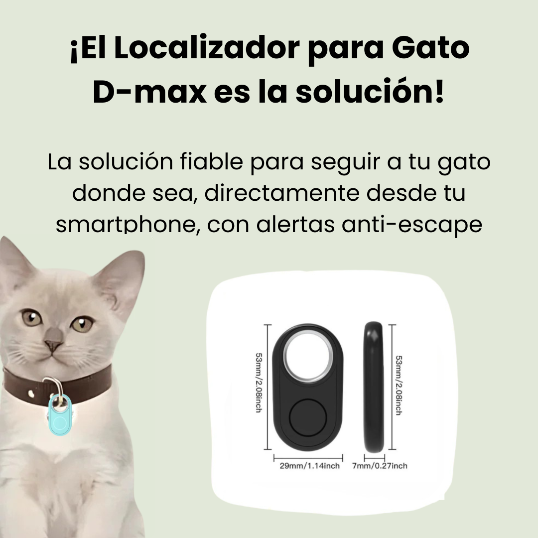 Localizador GPS para Gato Discreto – Seguimiento Global con Android & Apple Find My – Sin Cuotas Mensuales