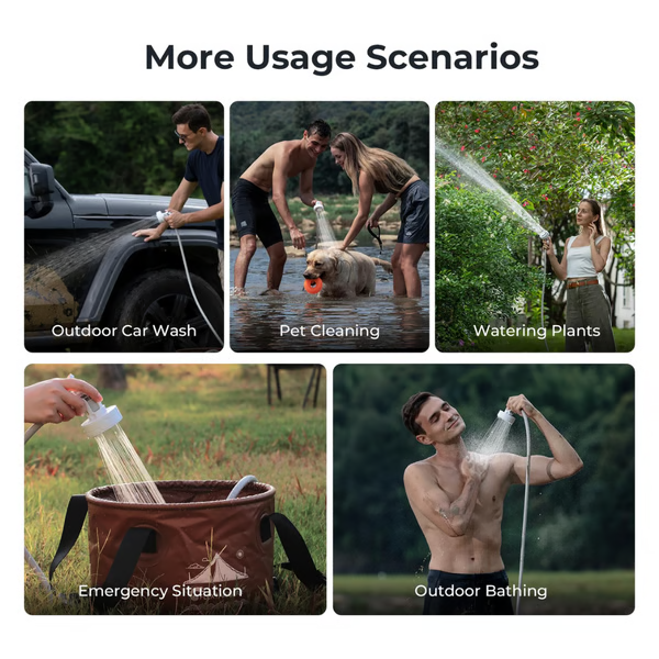 Ducha portátil para camping | Sistema compacto para exteriores