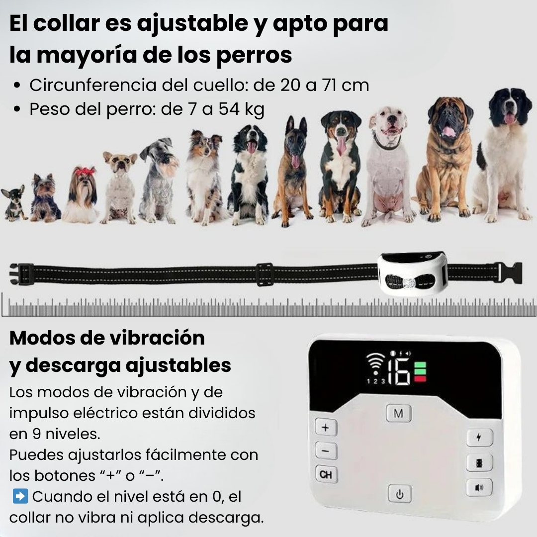 Valla Inalámbrica & Collar de Adiestramiento 2 en 1 - PawGuard