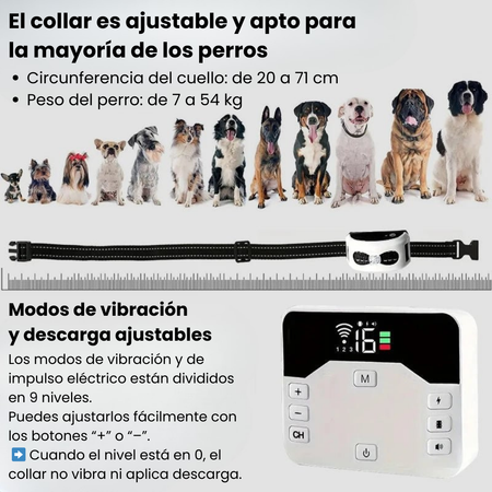 Valla Inalámbrica & Collar de Adiestramiento 2 en 1 - PawGuard