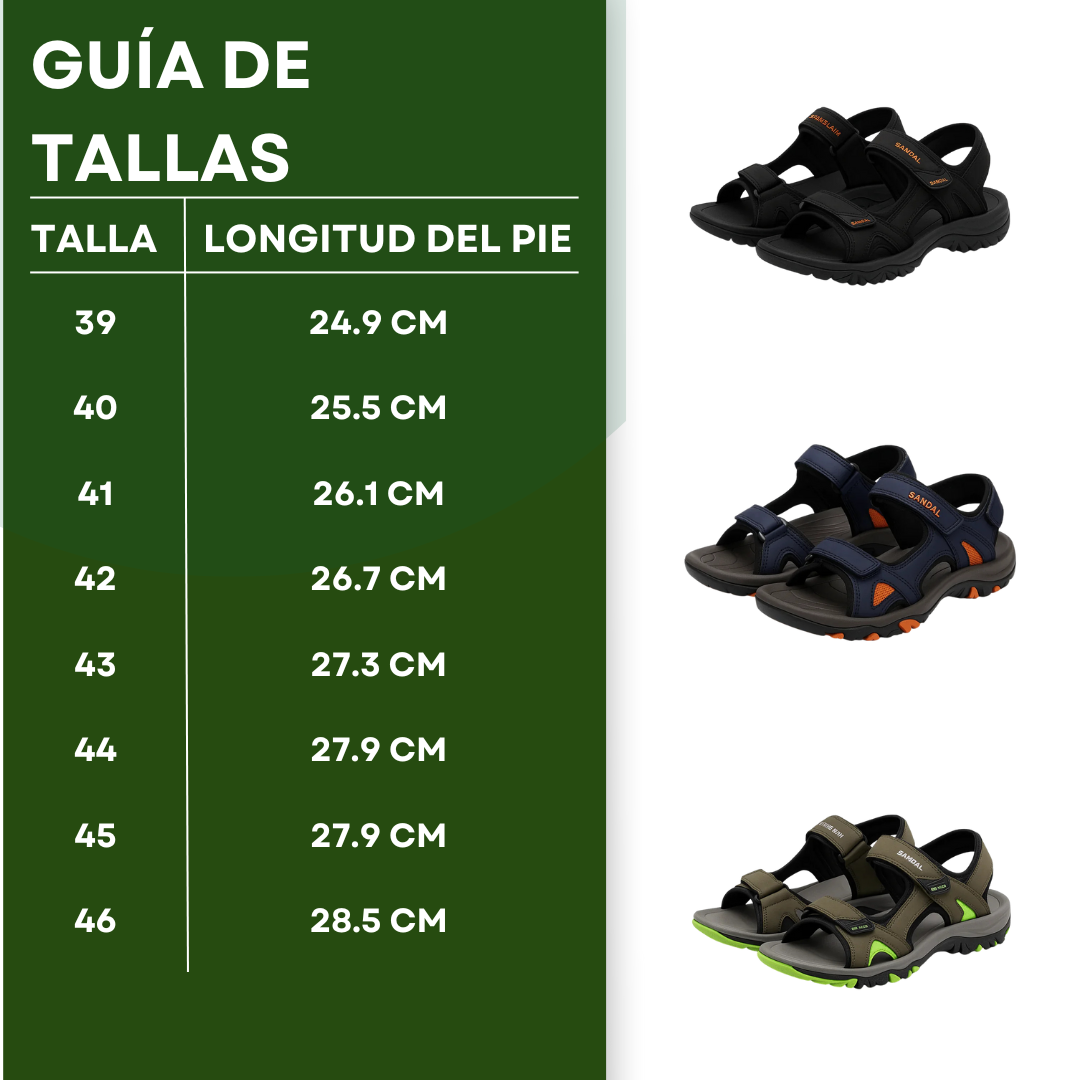 OrthoClaim – Sandalias Ortopédicas Ergonómicas para Hombre