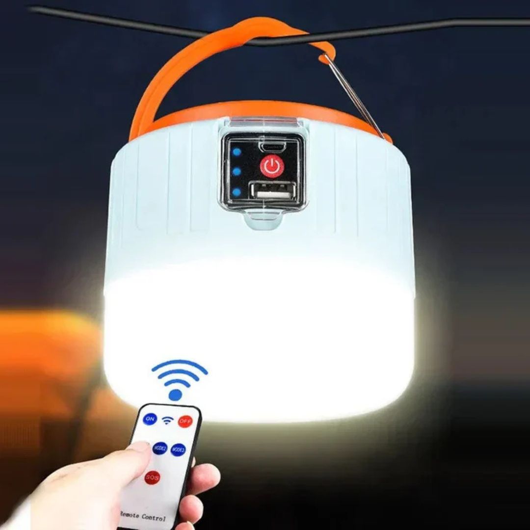 Linterna de camping portátil | Luz LED para exteriores y emergencia