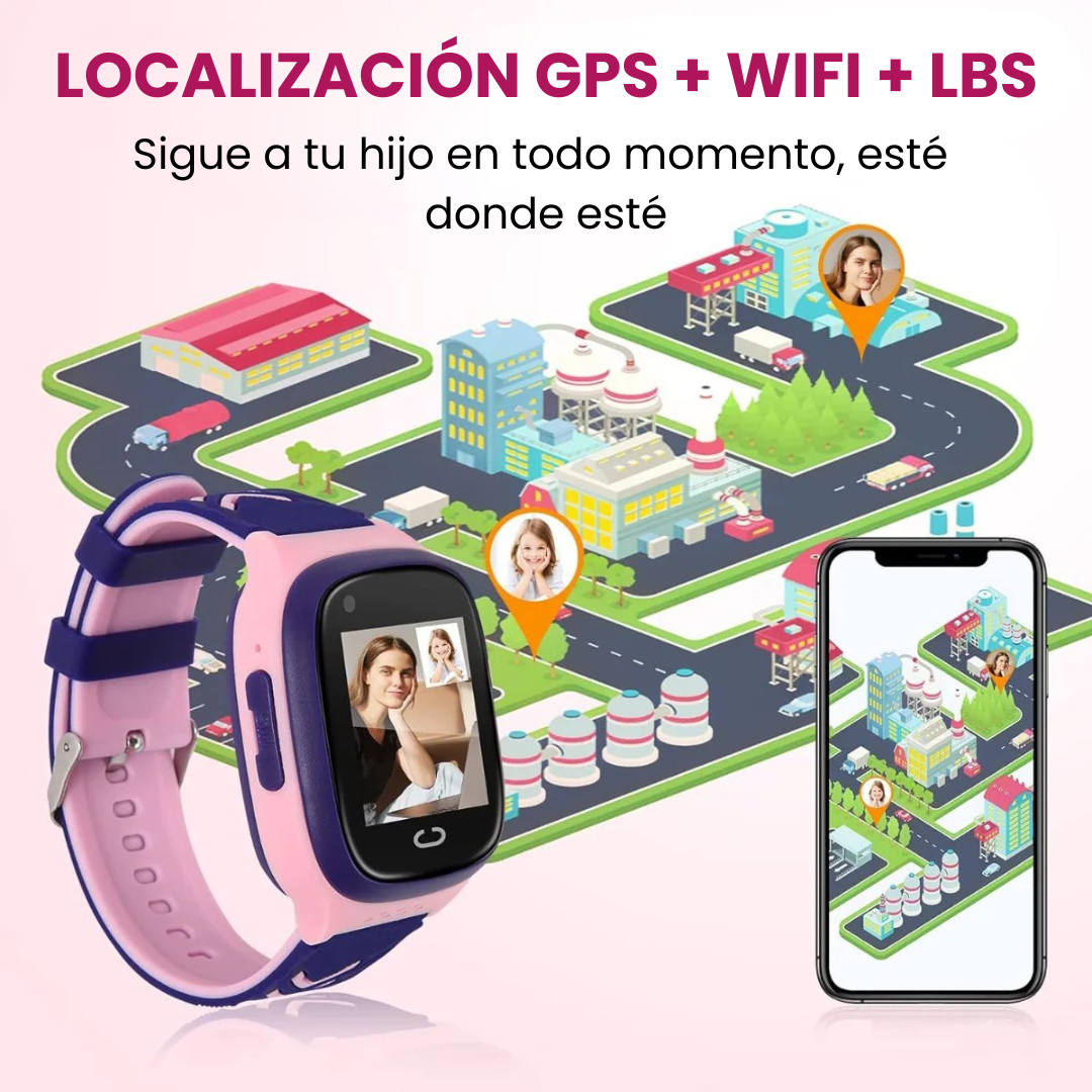 DescuentosMax™ – Reloj GPS Infantil 4G con Llamadas y Localización en Tiempo Real