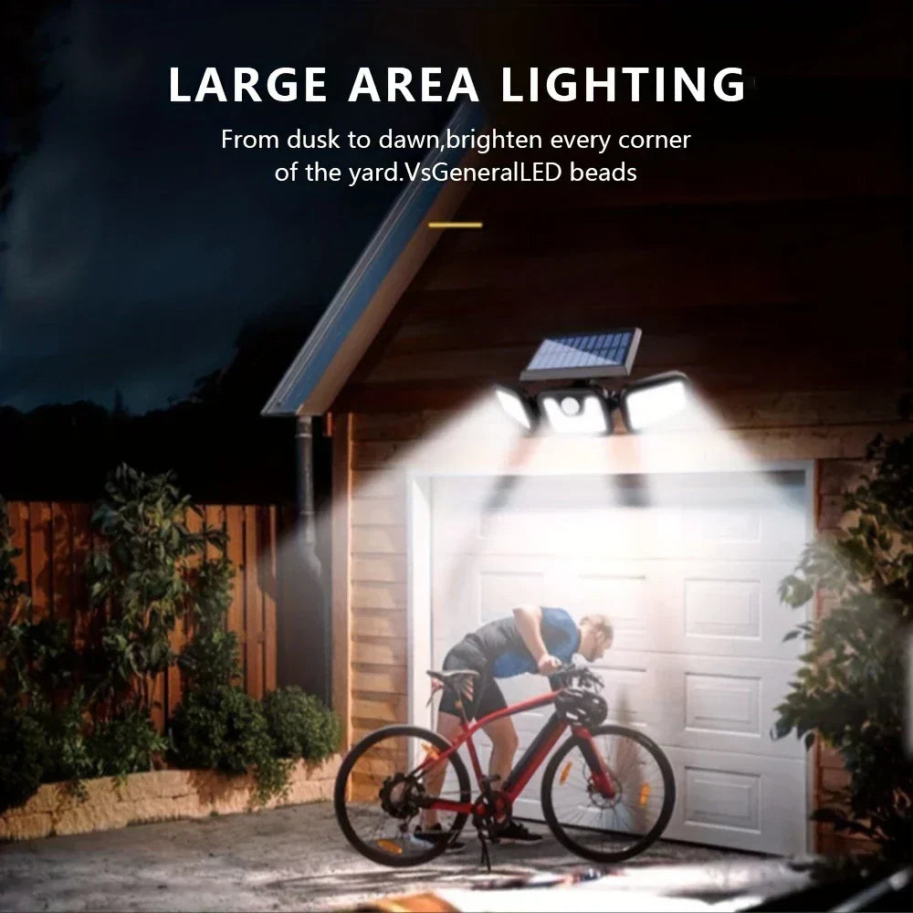 Foco LED solar con sensor de movimiento | Iluminación exterior