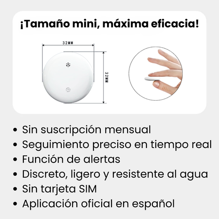 Localizador GPS para Gato Discreto – Seguimiento Global con Apple & Android Find My – Sin Cuotas Mensuales