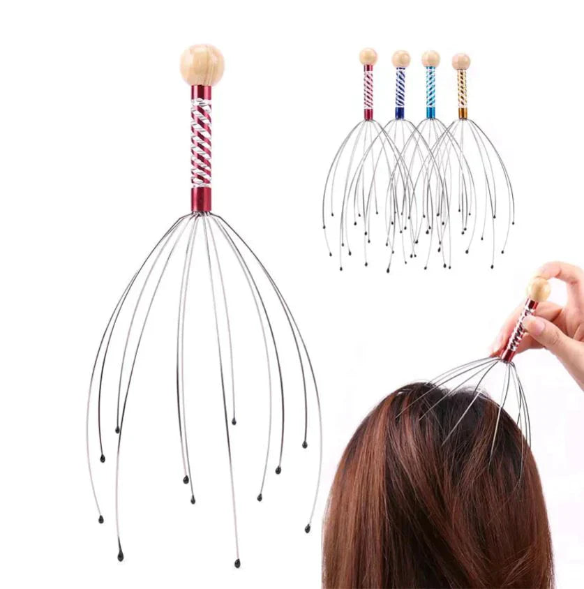 Masajeador manual relajante para cabeza y cuero cabelludo Octopus