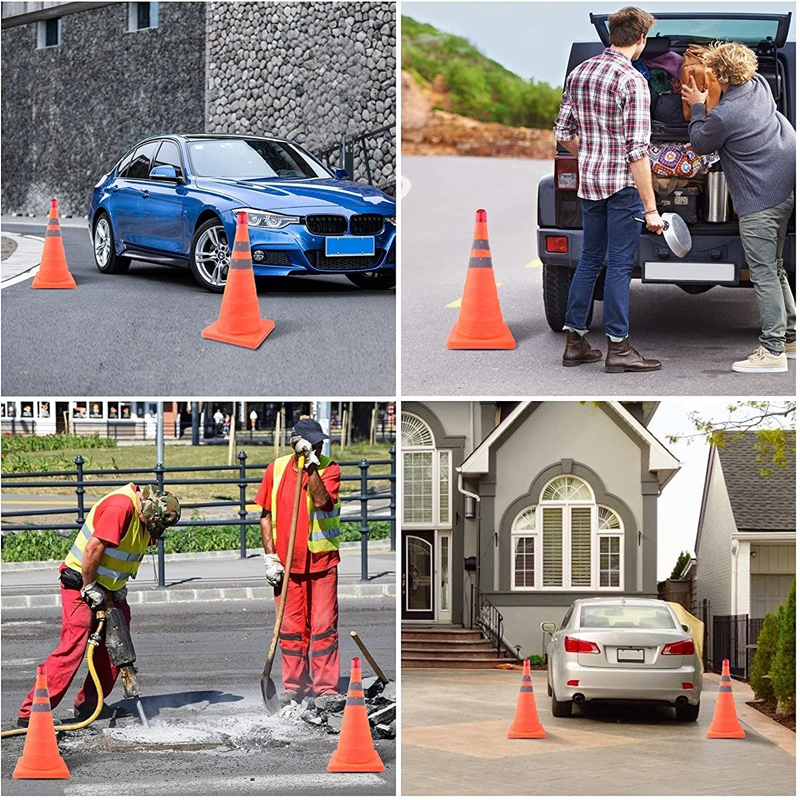 Dmax | Cono de seguridad reflectante plegable para tráfico