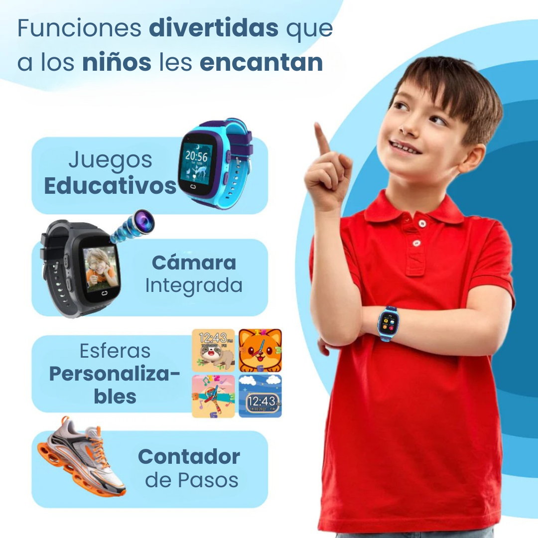 DescuentosMax™ – Reloj GPS Infantil 4G con Llamadas y Localización en Tiempo Real