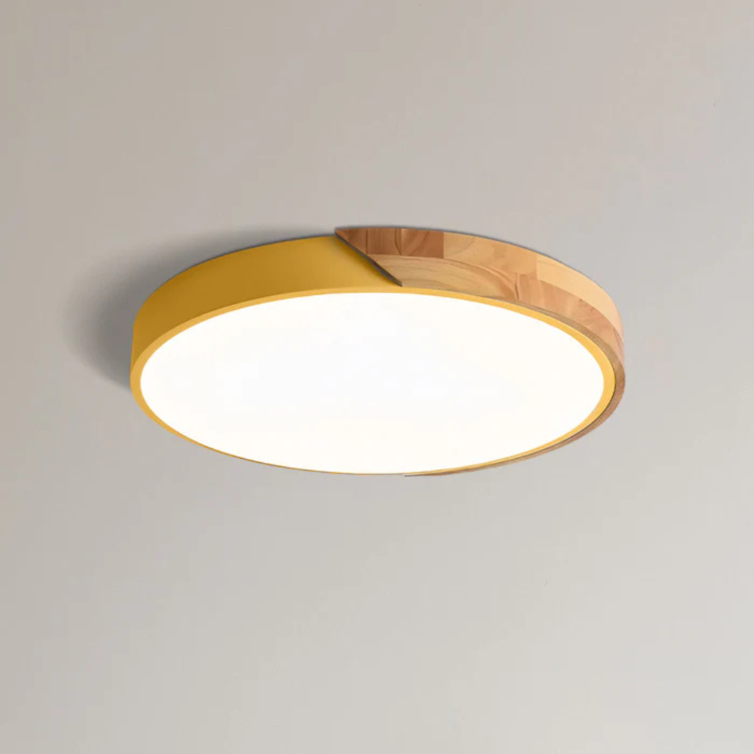 Delos - Lámpara de techo LED escandinava de madera