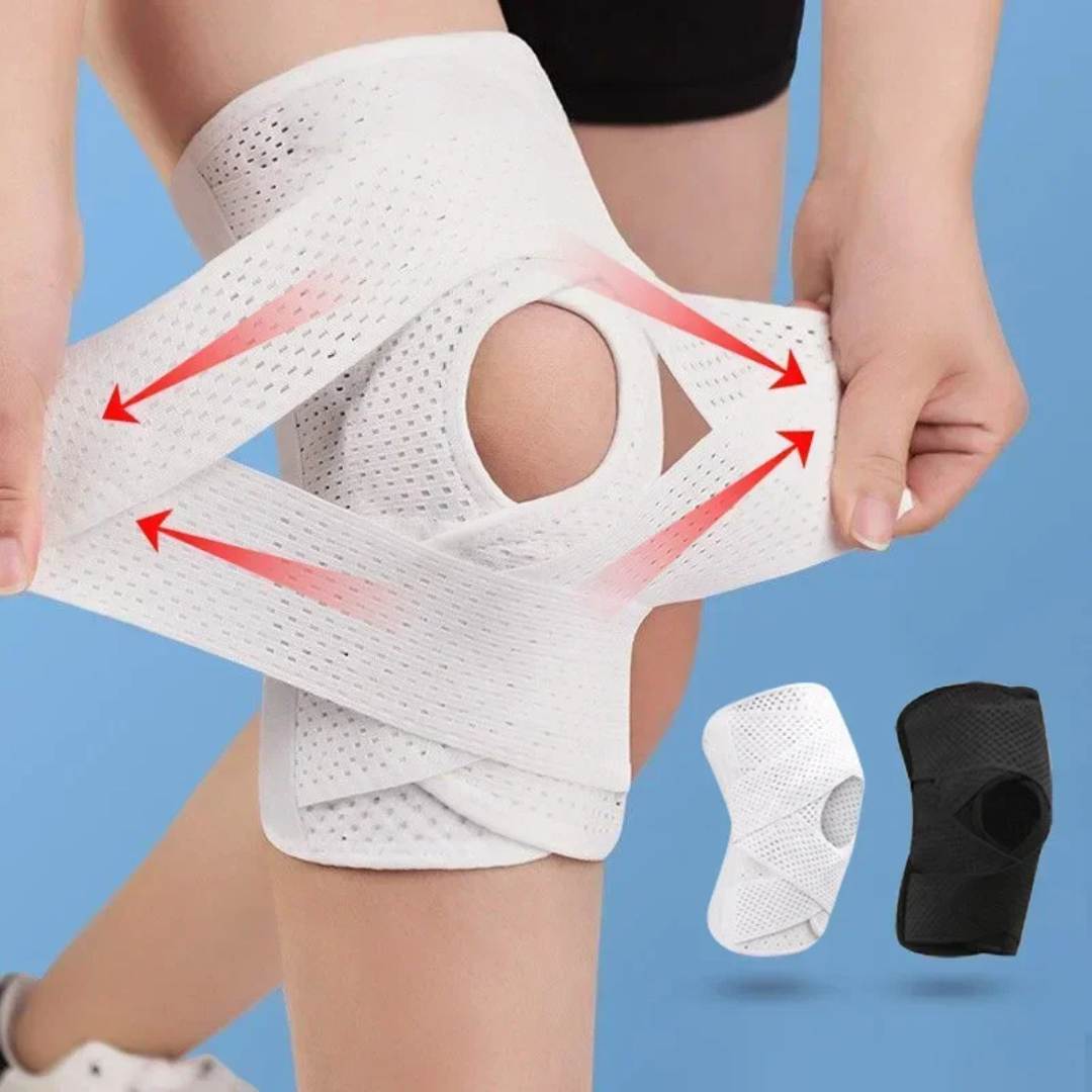 Rodilleras FlexGuard | con resortes de compresión de soporte y correa de tensión - para estabilidad - alivio del dolor y protección Dmax