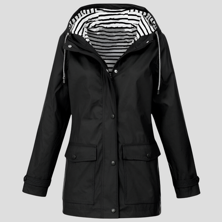 Chaqueta Impermeable y Cortaviento para Mujer con Capucha