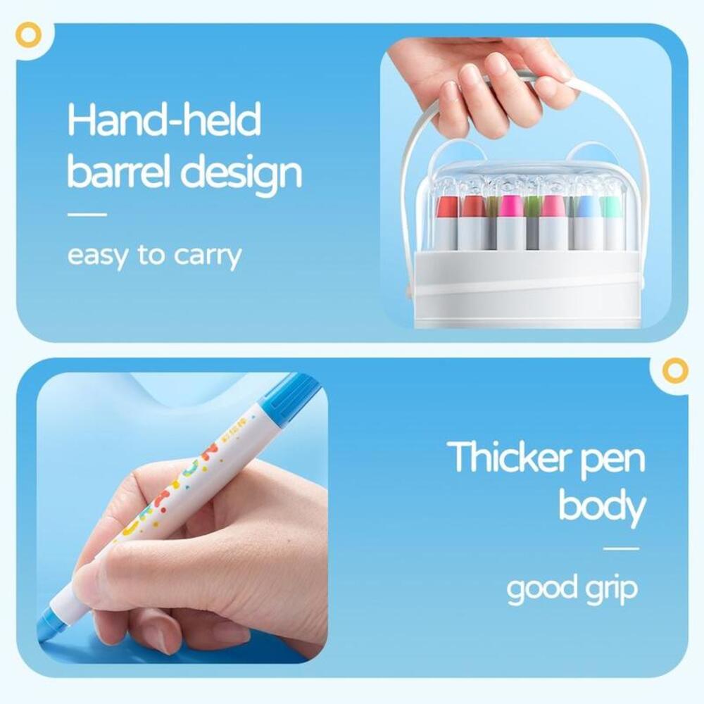 Conjunto de crayones giratorios para niños