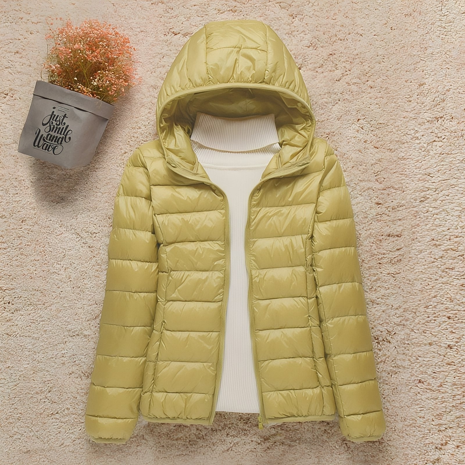Chaqueta Acolchada de Senderismo Compresible para Mujer