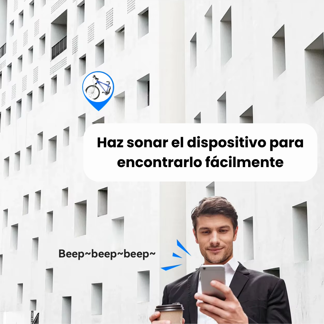 Localizador GPS para Bicicleta en Tiempo Real – Sin Suscripción (Compatible solo con iOS: iPhone, iPad, Mac)