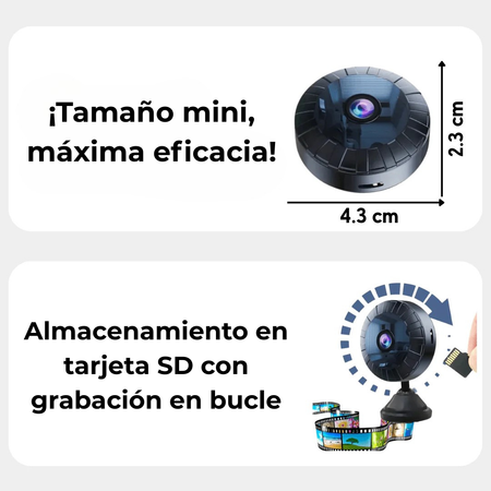 Mini Cámara WiFi Resistente al Agua para Interior y Exterior – VisionPro