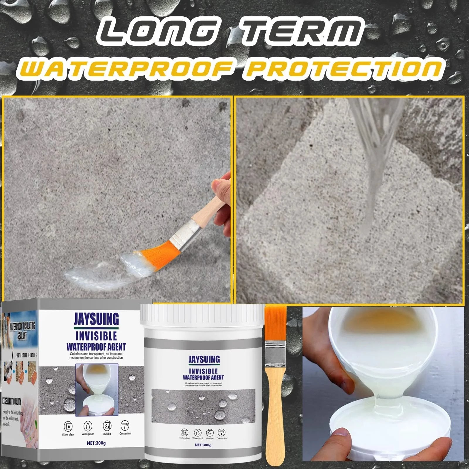 Sellador Anti-Fugas | Invisible & Impermeable | Para Grietas, Techos y Paredes