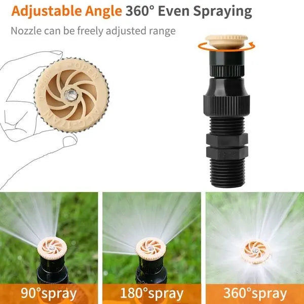 Aspersor de jardín 360° con espiga | Sistema de riego para césped