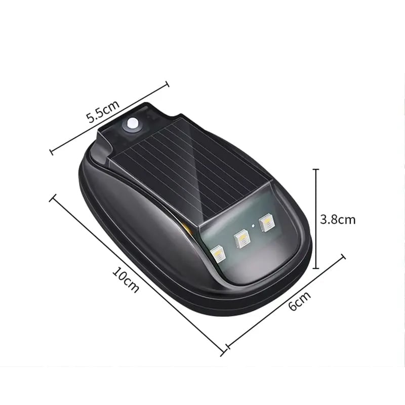 Luz estroboscópica RGB para techo de automóvil con energía solar