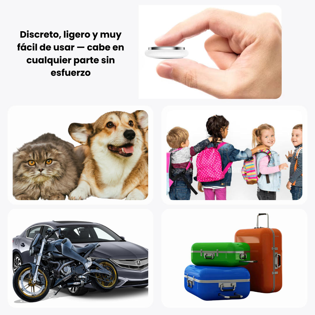 Localizador GPS para Maletas y Objetos – Seguimiento en Tiempo Real sin Suscripción (Compatible solo con iOS: iPhone, iPad, Mac)