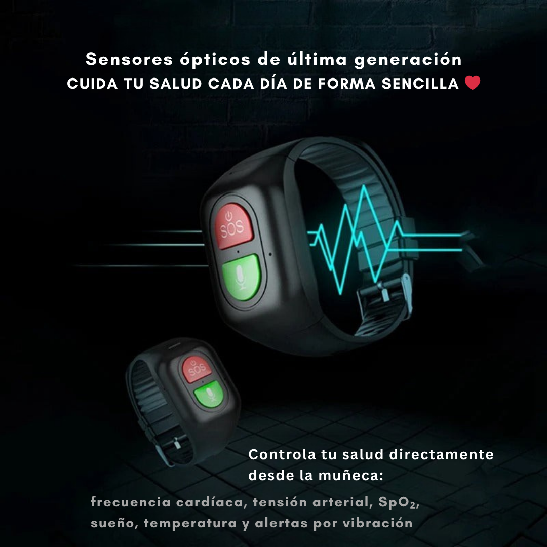 Reloj GPS Inteligente para Personas Mayores – SOS 4G, Salud y Seguridad en Todo Momento