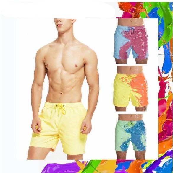 Shorts de baño que cambian de color | Diseño veraniego para piscina y playa