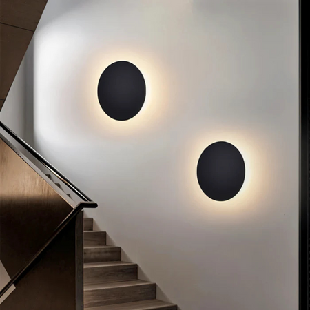 Hadro - Aplique LED Redondo | Iluminación Moderna de Pared para Interiores