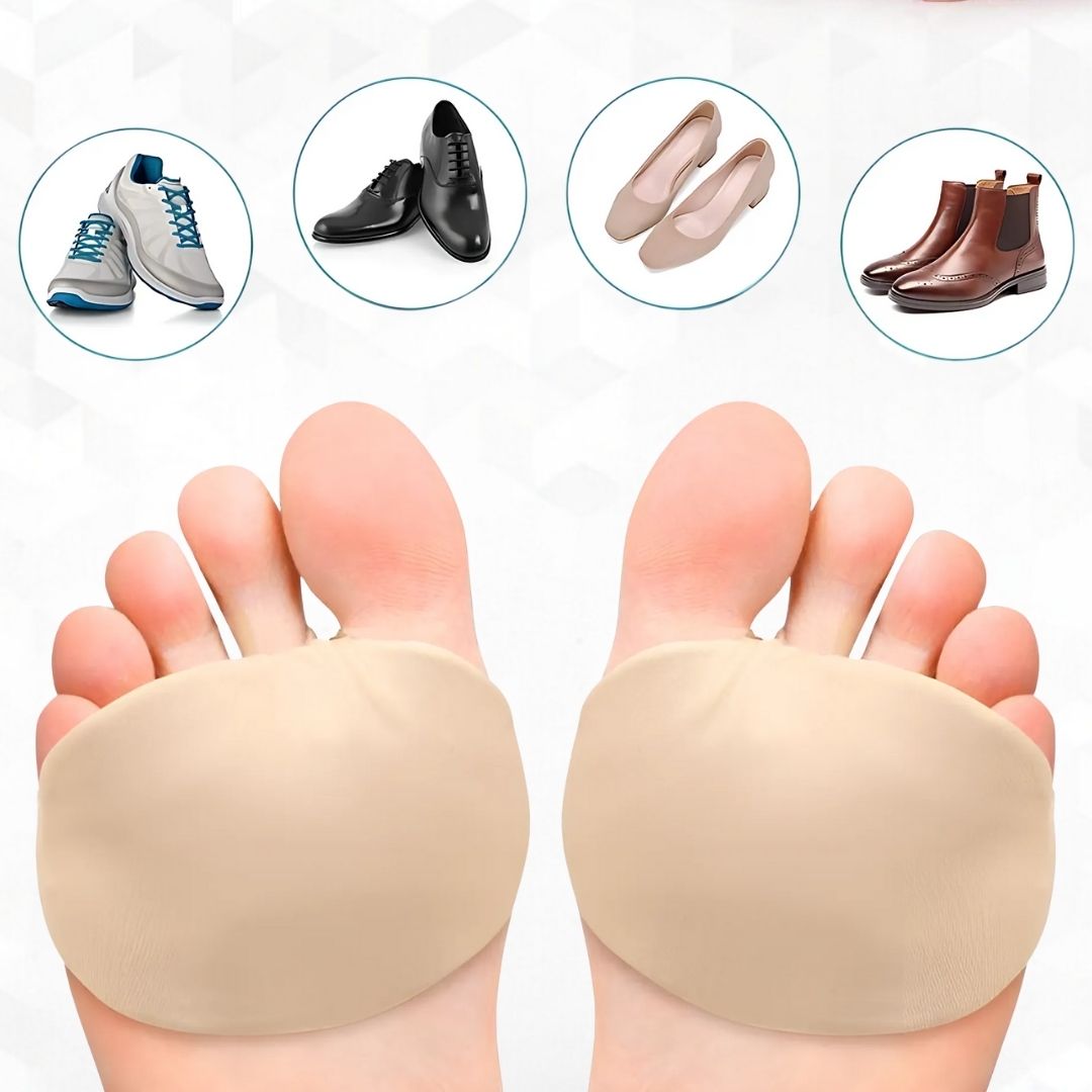 ComfortStep Almohadillas de alivio para el neuroma de Morton y la metatarsalgia | Cojín de gel y soporte metatarsal | Alivio del dolor de pies para comodidad diaria Bowlift