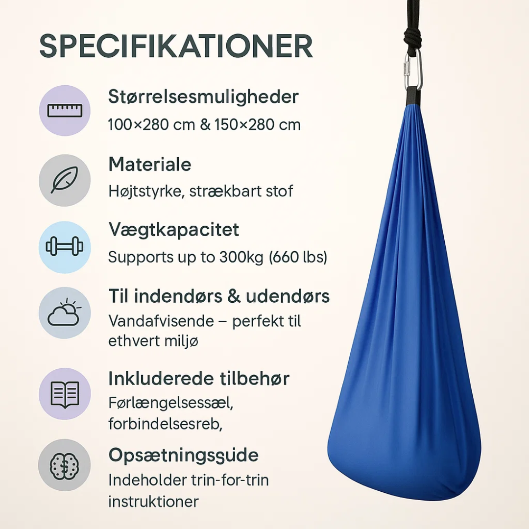 CalmSwing | Columpio Sensorial Terapéutico para Autismo – Uso Interior y Exterior