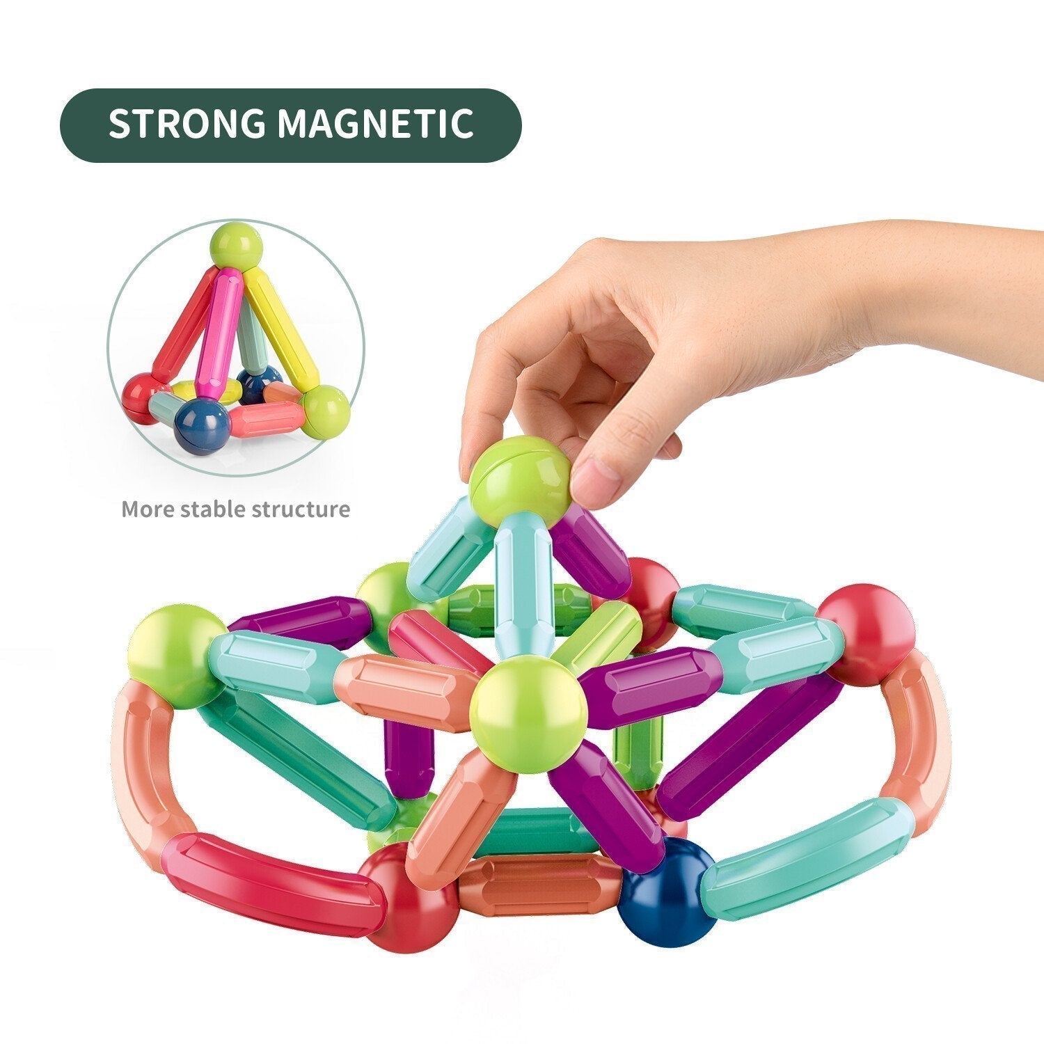 MagnaFun Blocks - Juguetes magnéticos para el juego creativo y educativo
