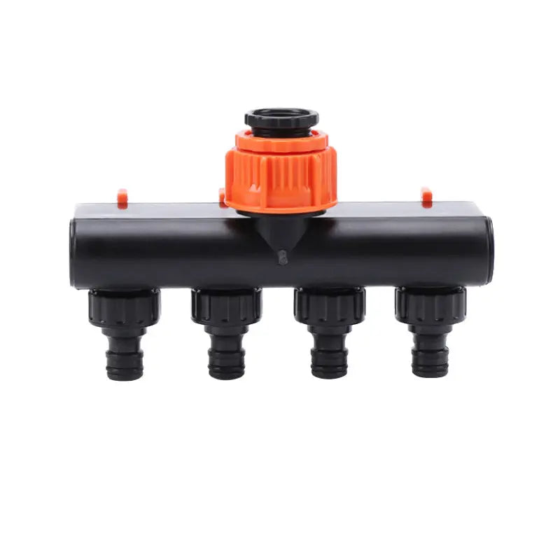 Divisor de manguera de 4 vías | Control de agua para riego