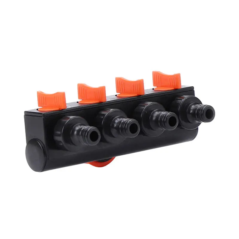 Divisor de manguera de 4 vías | Control de agua para riego