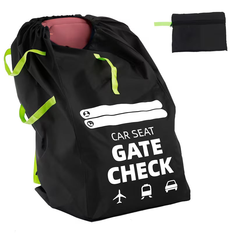 Mochila de viaje para silla de coche convertible | Protector de asiento para niños impermeable