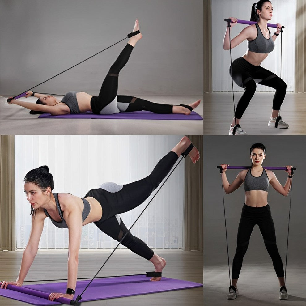 Barra de Pilates Multifuncional – Entrenamiento Completo del Cuerpo en Casa