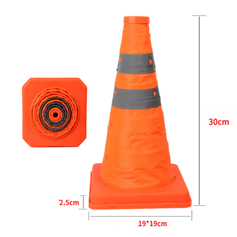 Dmax | Cono de seguridad reflectante plegable para tráfico