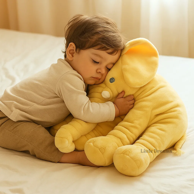 Almohada Elefante Suave | Ligera, Esponjosa e Ideal para la Siesta y el Juego de Bebés y Niños