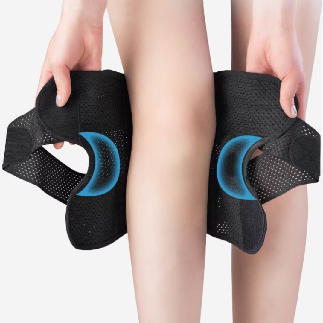Rodilleras FlexGuard | con resortes de compresión de soporte y correa de tensión - para estabilidad - alivio del dolor y protección Dmax