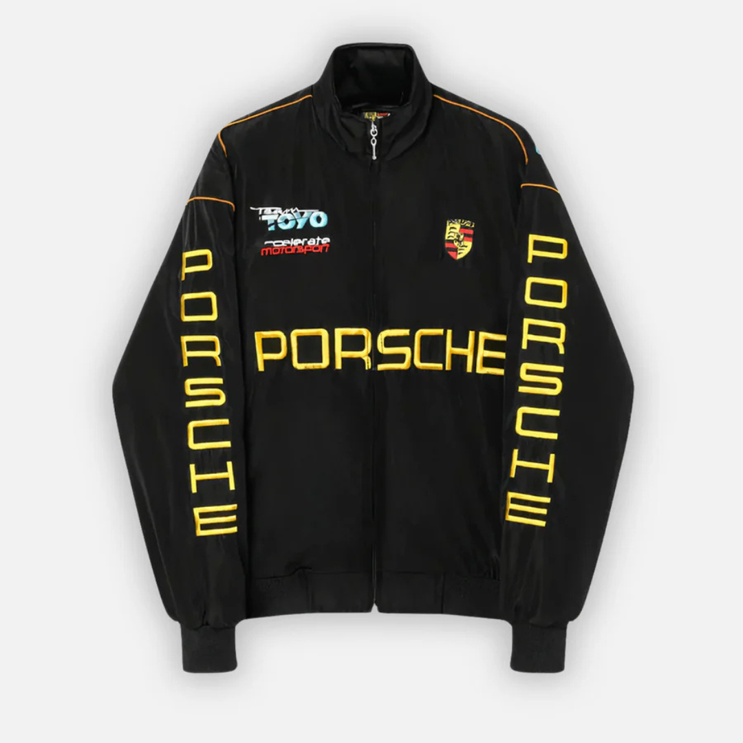 Chaqueta de carreras Porsche Vintage Racing – Unisex – Retro