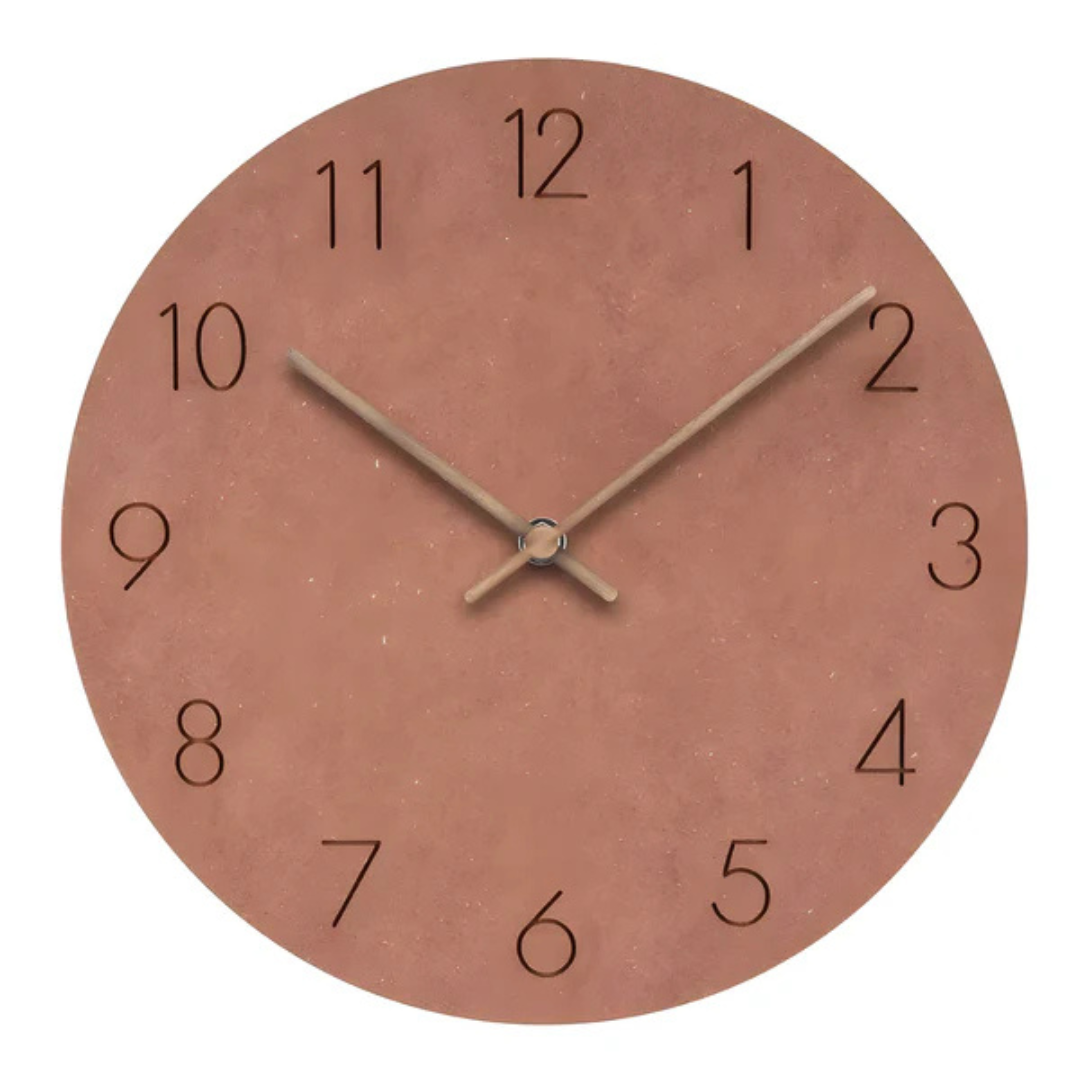 Nork - Reloj de pared minimalista de madera