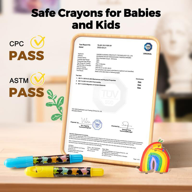 Juego de crayones jumbo lavables