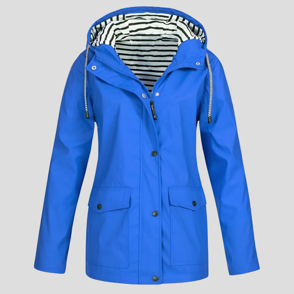 Chaqueta Impermeable y Cortaviento para Mujer con Capucha