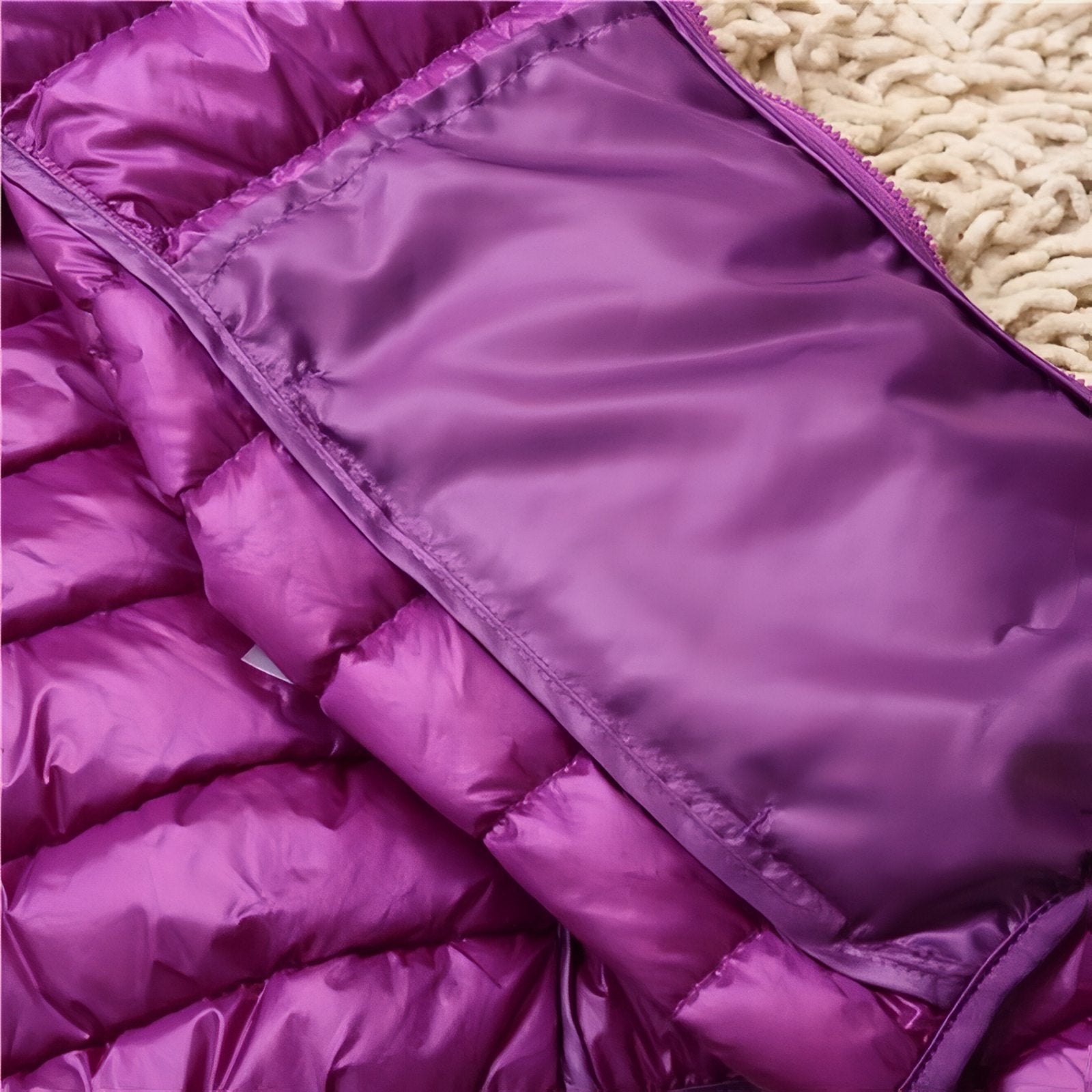 Chaqueta Acolchada de Senderismo Compresible para Mujer