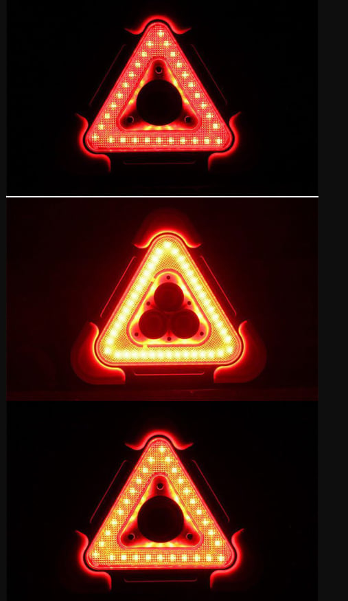 Dmax | Lámpara de seguridad solar triangular con LED de emergencia